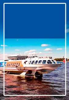 Парк и фонтаны Петергофа. Автобус и метеор