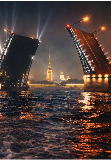 Под разведенными мостами