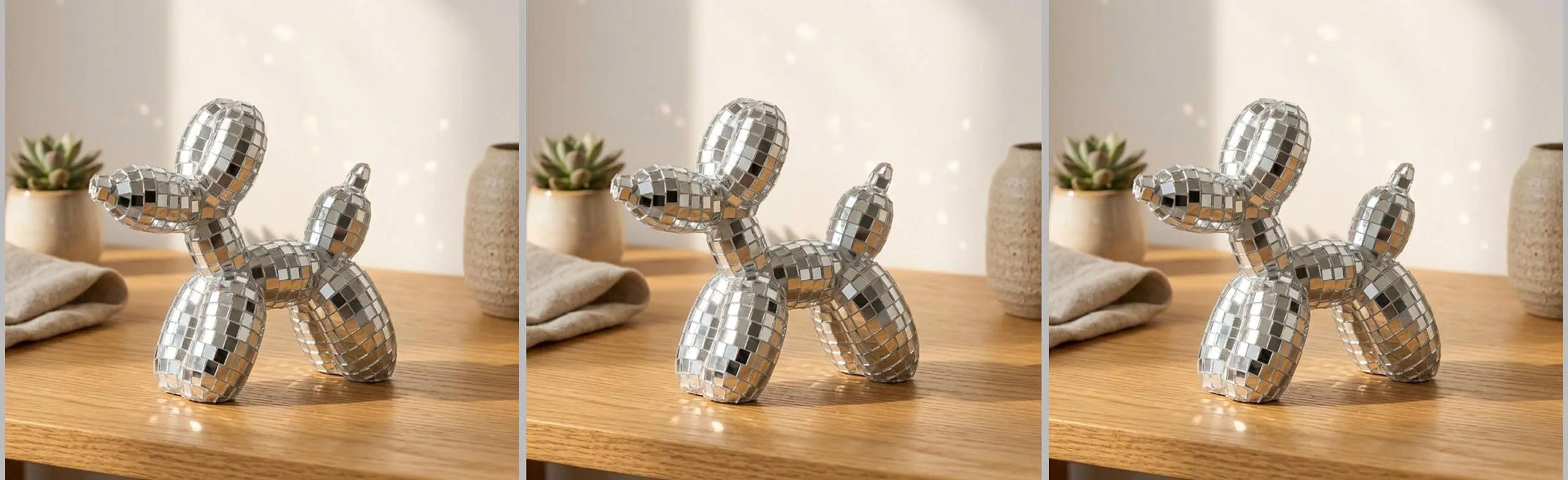 Зеркальный Balloon dog в стиле диско. Мастер-класс