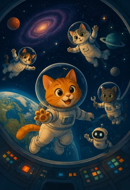 Комбинированная программа Космическая Котовасия. Перезагрузка