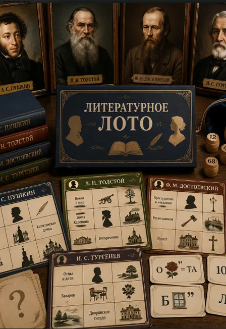 Играем в классиков. Литературное лото
