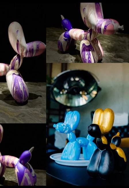 Постер: Роспись собачки Ballon Dog в ресторане Сплетни by Anna Asti от Артвайбс