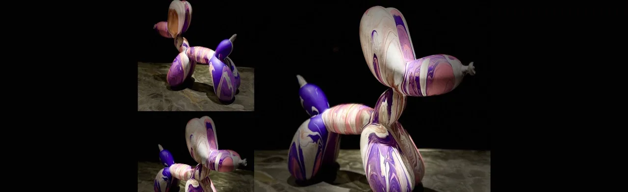 Роспись собачки Ballon Dog в ресторане " Bistro" от Артвайбс