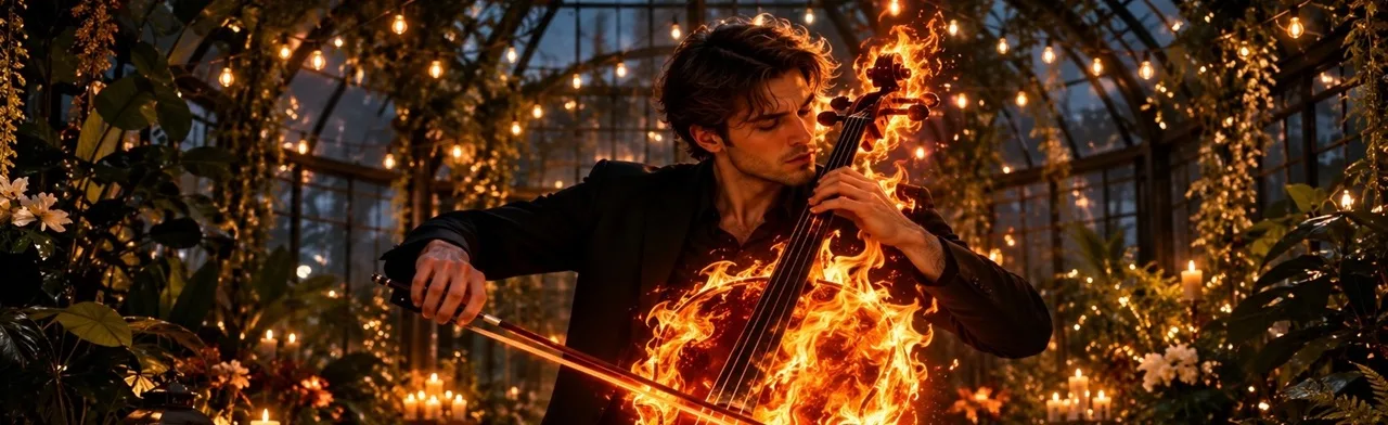 РОК-ХИТЫ НА ВИОЛОНЧЕЛЯХ. ATOMIC CELLOS. Концерт при свечах в новогодней оранжерее