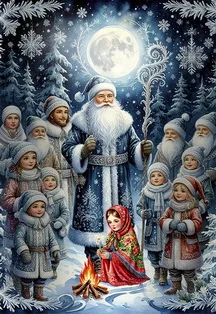 Новогодняя сказка 12 месяцев