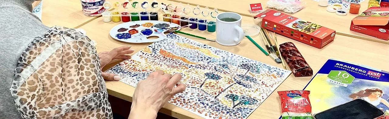 Как художники творят: от мазка к точке. Музейное занятие