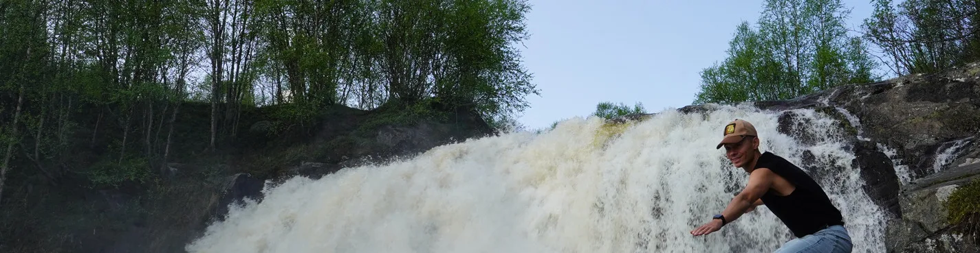 Фьорды и великолепие водопадов Кольского берега зимой и летом!